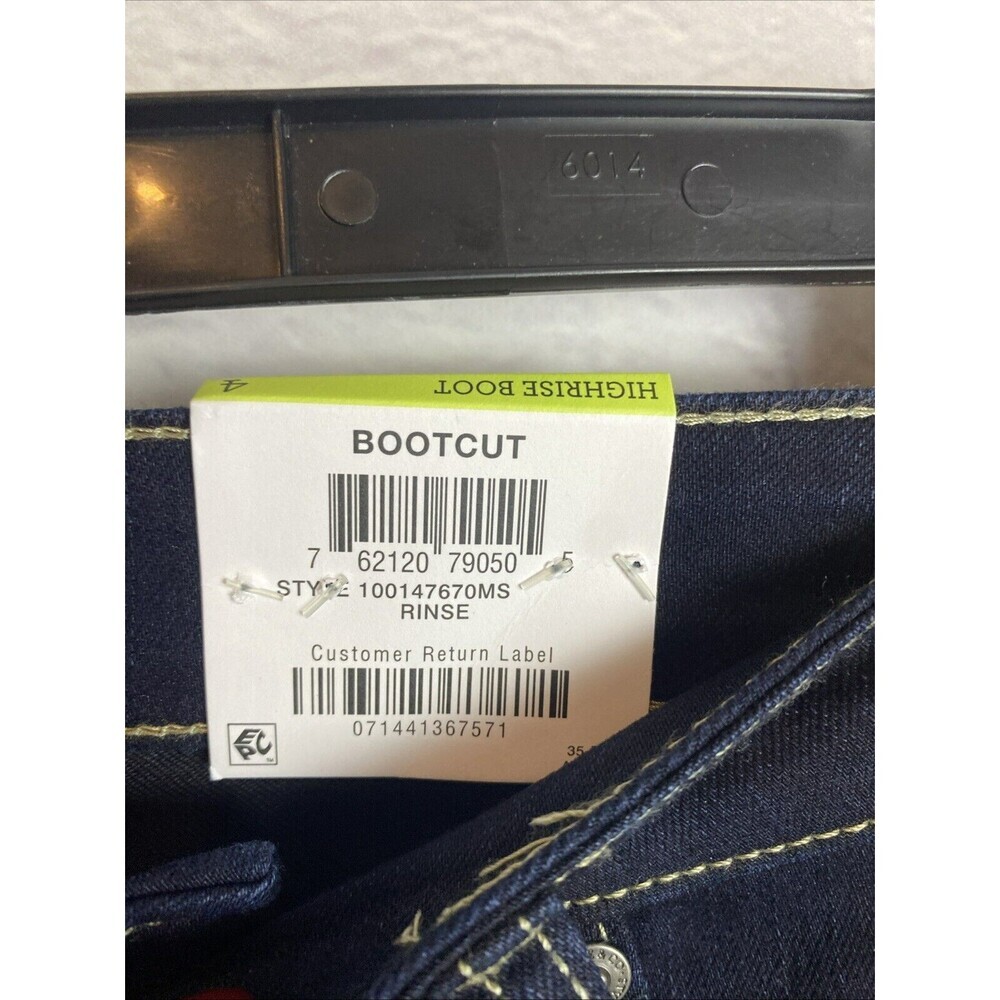 Style & Co. NWT Women’s Dark wash Casual Everyday Bootcut High rise Jeans Sze4 - Picture 3 of 9